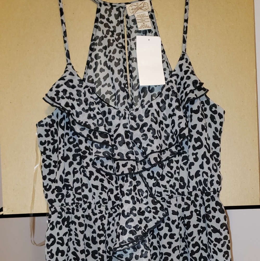 Eyelash Couture chiffon dress